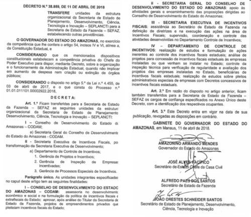 Decreto Sifam