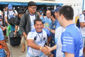 Caravana Azul chega para a gravação do DVD em Parintins