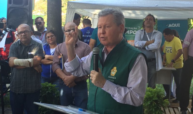 Arthur anuncia terceira ação conjunta com Amazonino