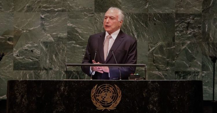 MUNDO BRASILEIRO DISCURSA TEMER ONU NOVA YORK