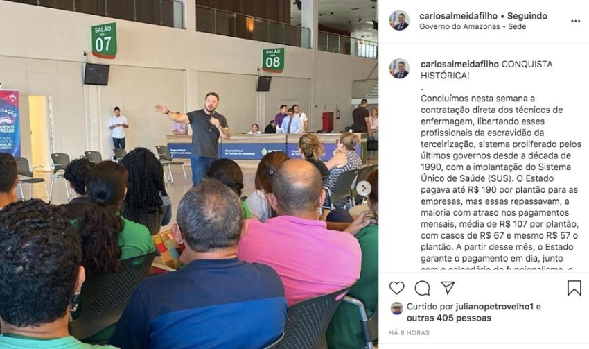 Carlos Almeida vice-governador