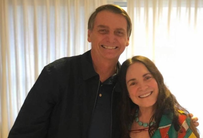 Regina Duarte e Bolsonaro 1