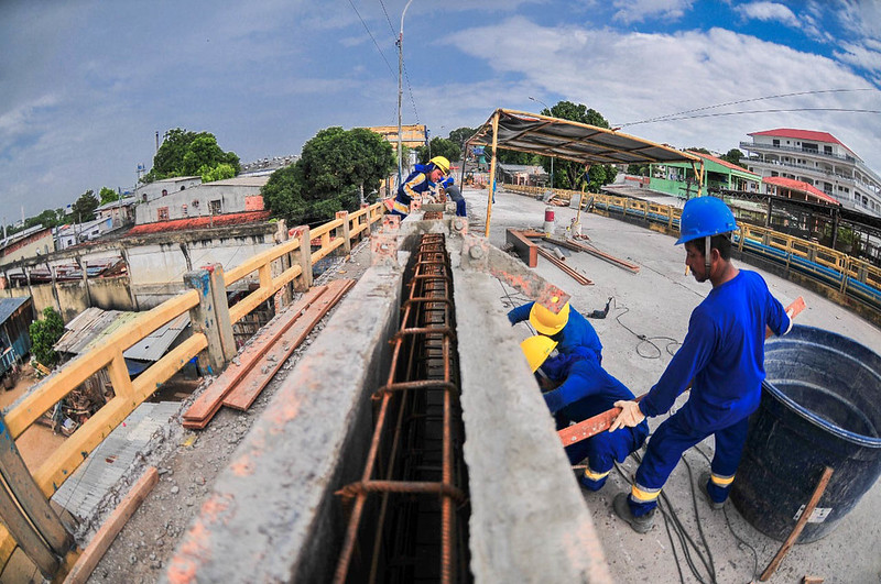 Ponte do Educandos tem 30% da obra de recuperação executada