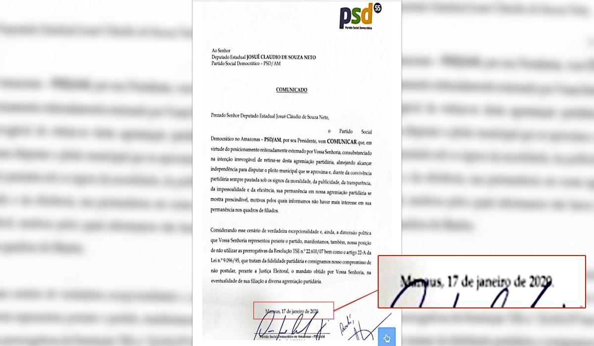 Saída de Josué do PSD