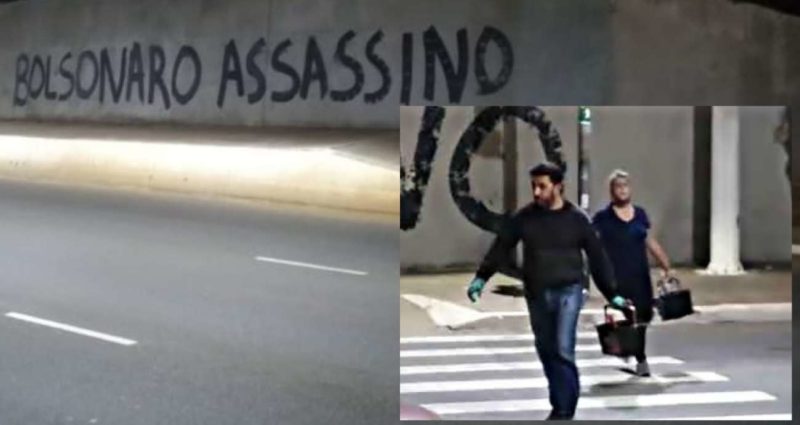 policia, identifica, pichadores, bolsonaro