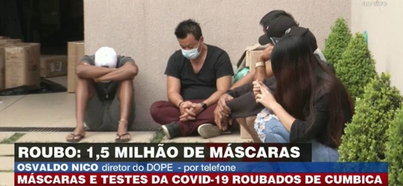 chineses, presos, mascaras, coronavirus