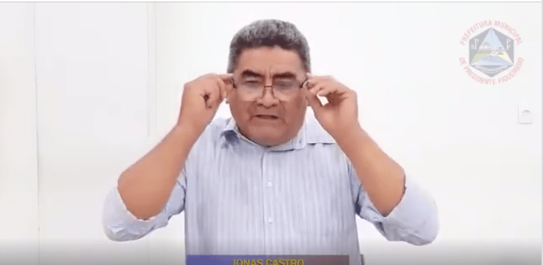 Jonas Castro, prefeito interino de P. Figueiredo-min