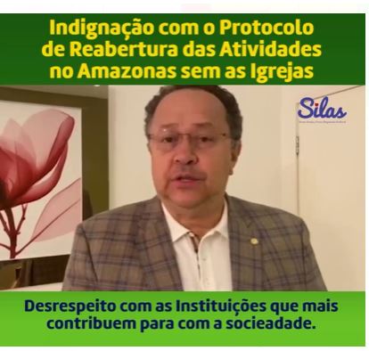 Pastor-deputado reclama da exclusão das igrejas do "libera geral" no AM