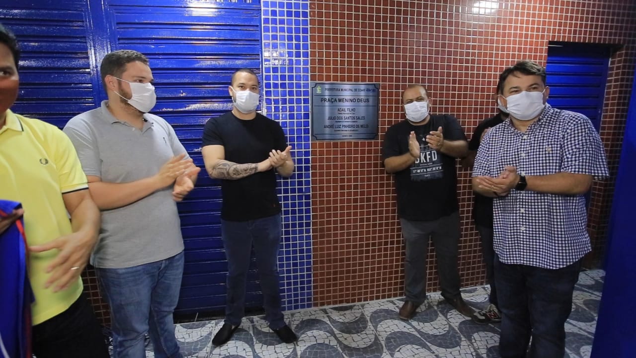 Prefeito Adail Filho entrega Praça Menino Deus para a população de Coari