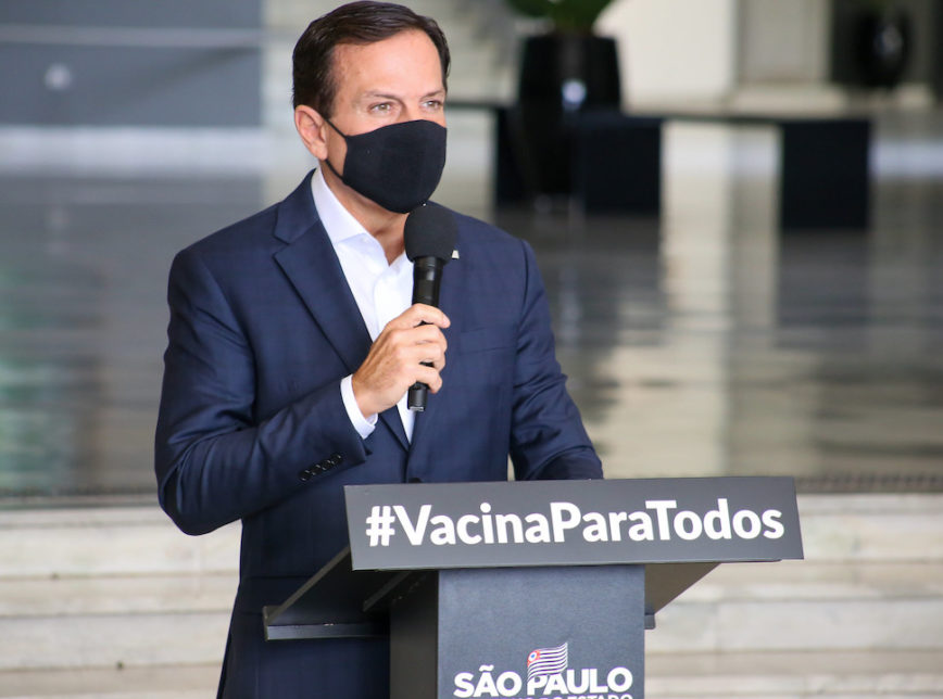 Doria antecipa entrega de 100 milhões de doses ao Ministério da Saúde