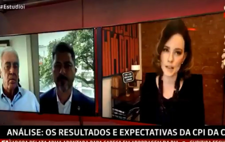 Jornalista sobe o tom contra senador governista durante entrevista