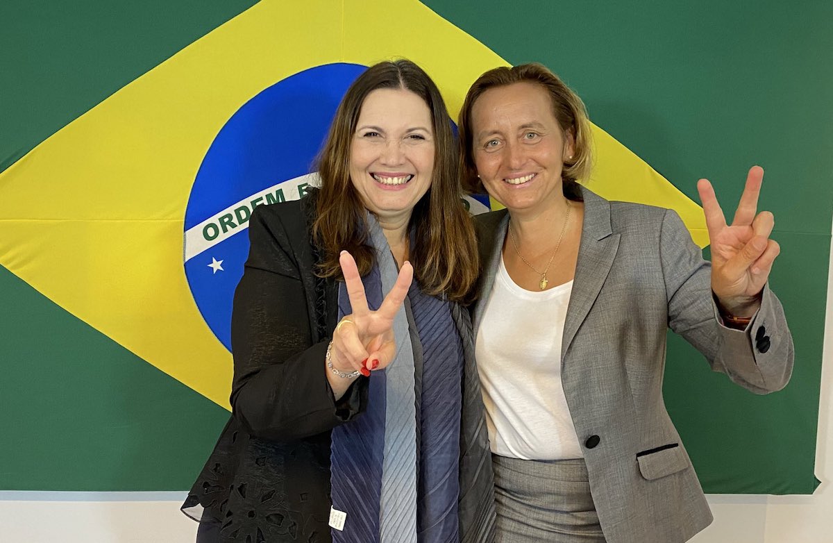 Beatrix von Storch e Bia Kicis no Brasil