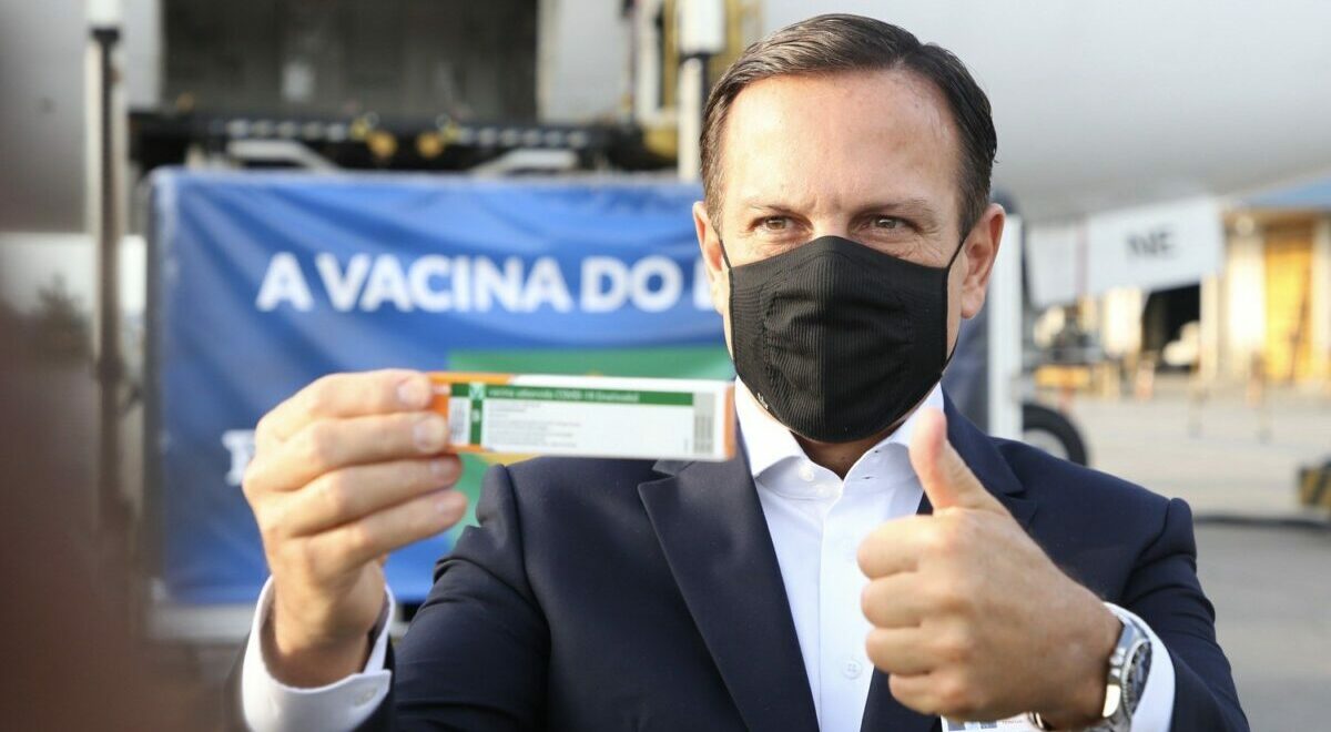 doria, vacinado, positivo, covid