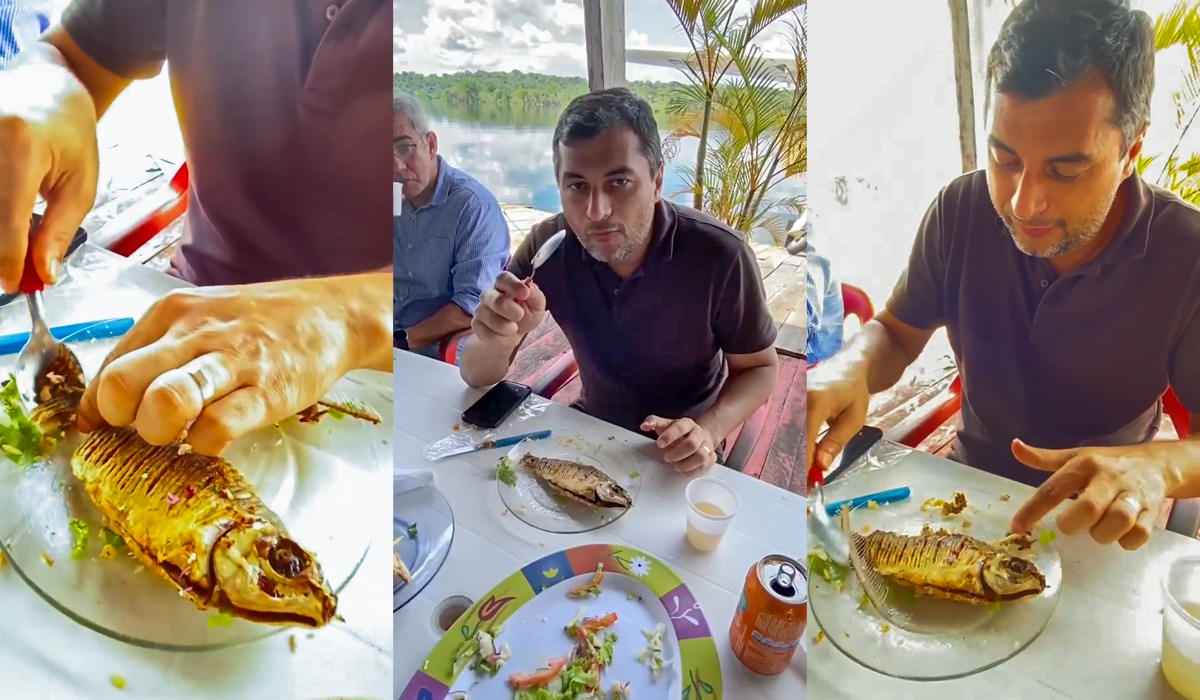 Wilson Lima ensina técnica de comer jaraqui e vídeo viraliza