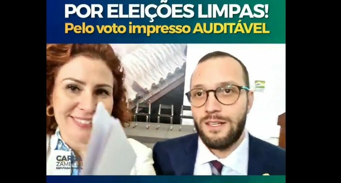 bolsonaristas, ato publico, voto, auditavel