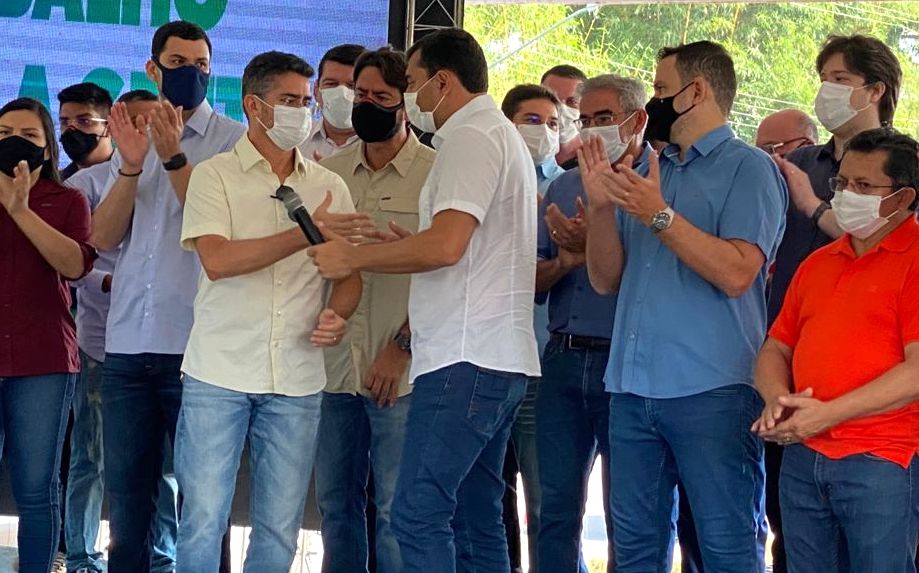 David Almeida e Wilson Lima se encontro no início das obras da am-010