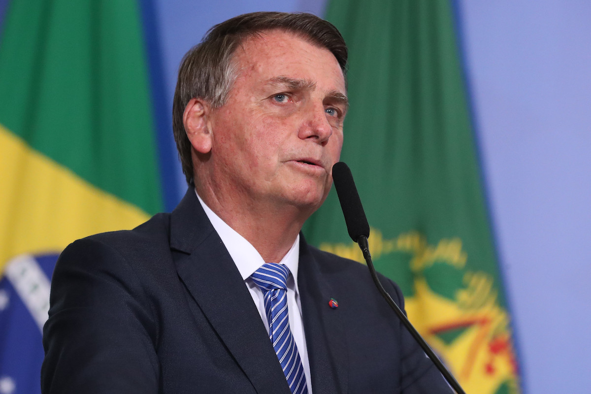 Bolsonaro durante a posse de Ciro Nogueira, na Casa Civil