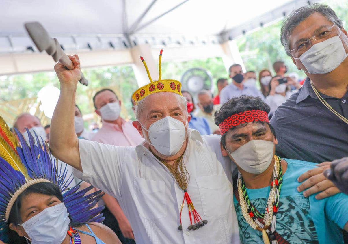 Imagem de Lula em viagem pelo Maranhão