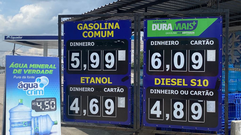Posto de gasolina da Zona Norte preço
