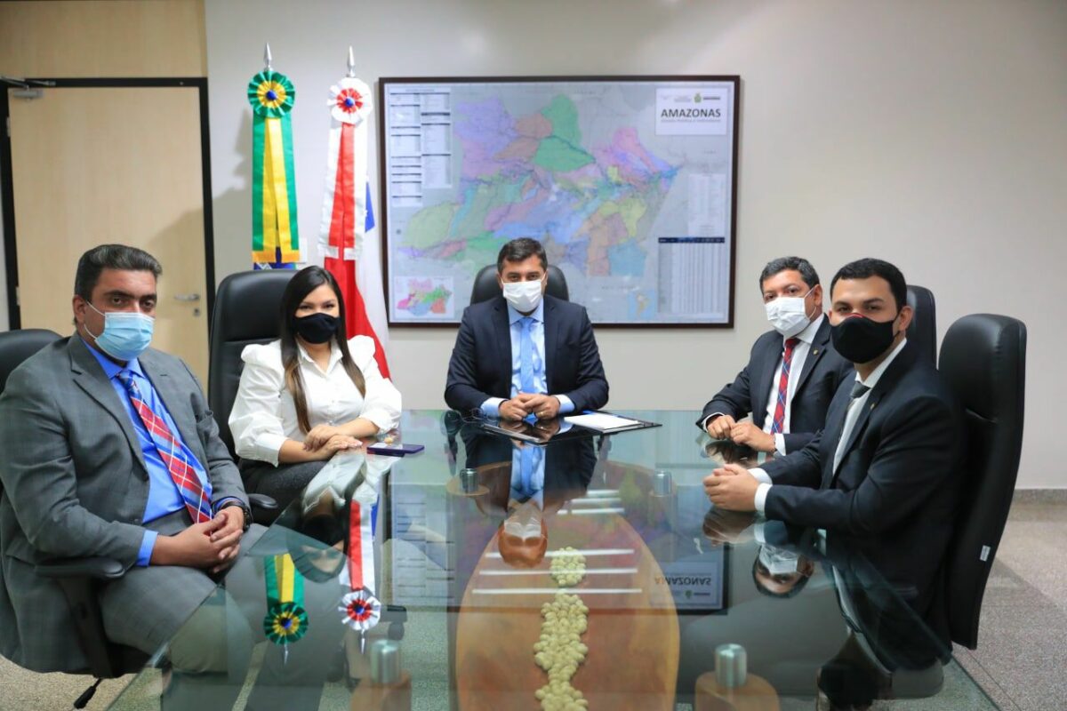 Wilson Lima em reunião com o colegiado de líderes