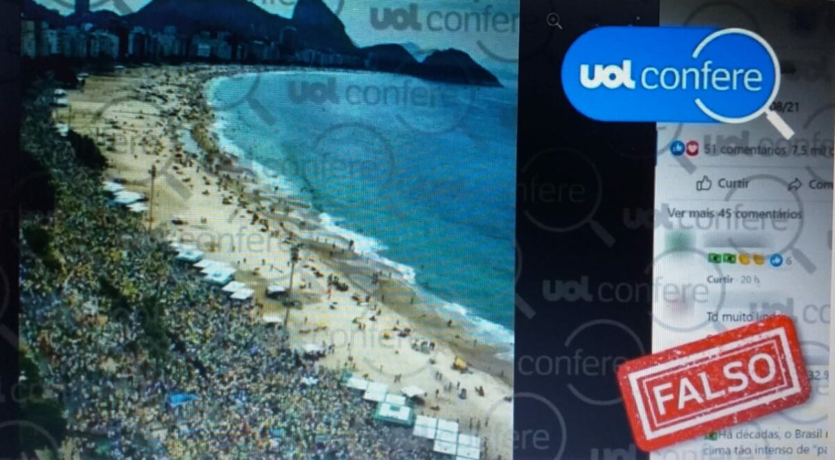 Bolsonaristas incham manifestação no Rio com foto de seis anos atrás