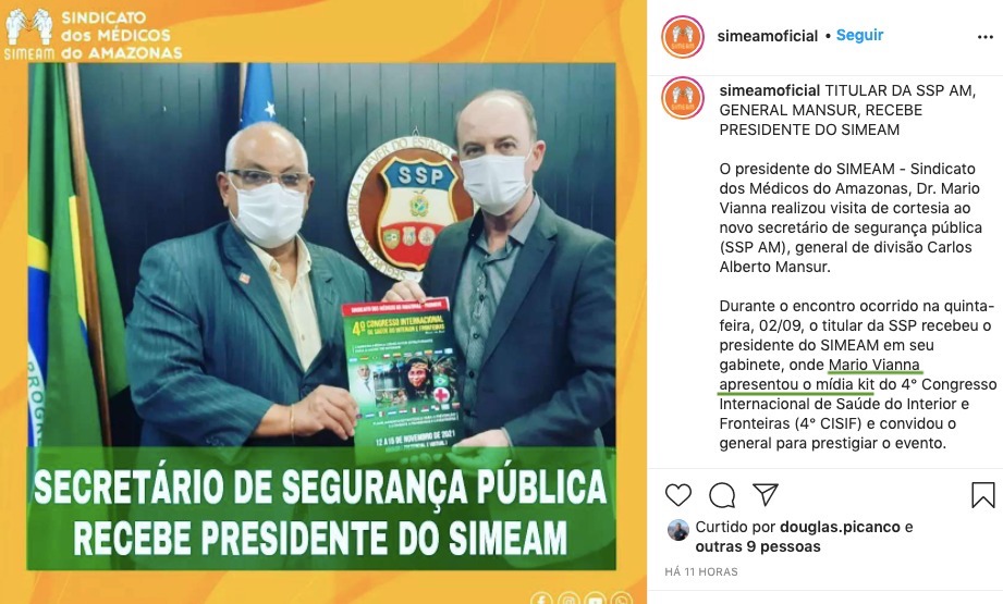 General Mansur e Mario Vianna