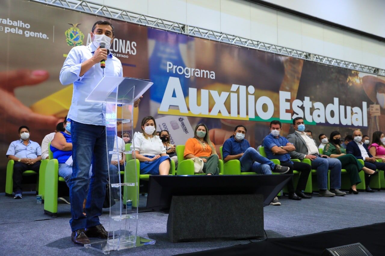 Governador Wilson Lima no lanรงamento do Auxรญlio Emergencial