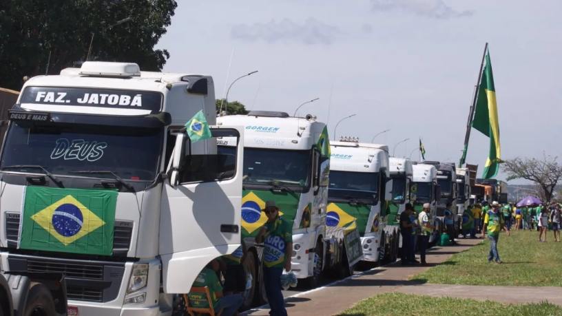 caminhoneiros, greve, esplanada, bolsonaro