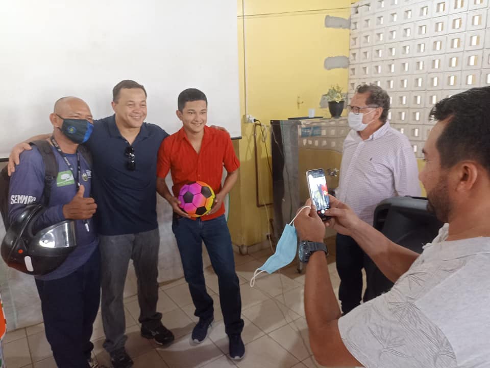 Delegado Pablo e senador Joaฬo Pedro em Tefรฉ