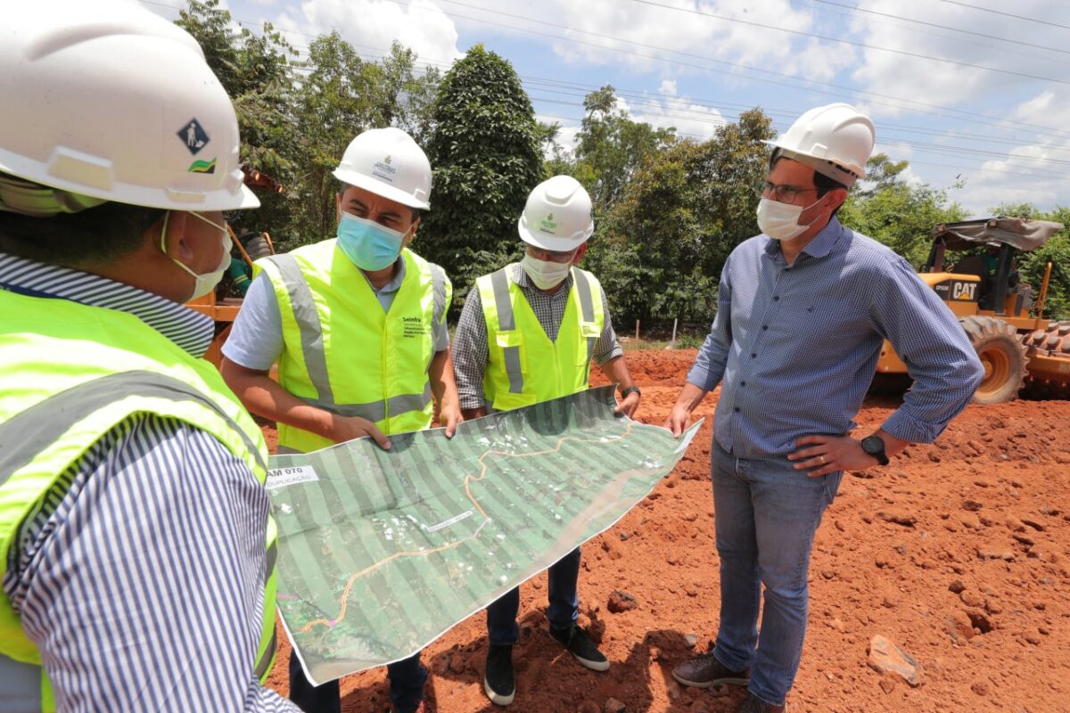 Governador vistoria fase final das obras de duplicação da AM-070