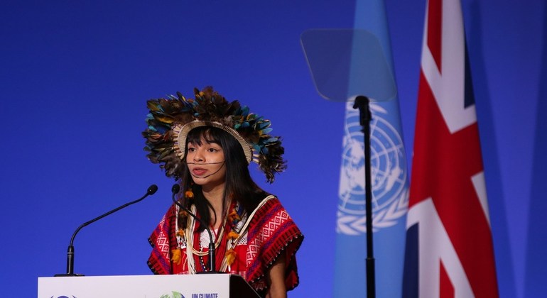COP26: índia Txai Suruí quer fim das 'emissões de promessas mentirosas'