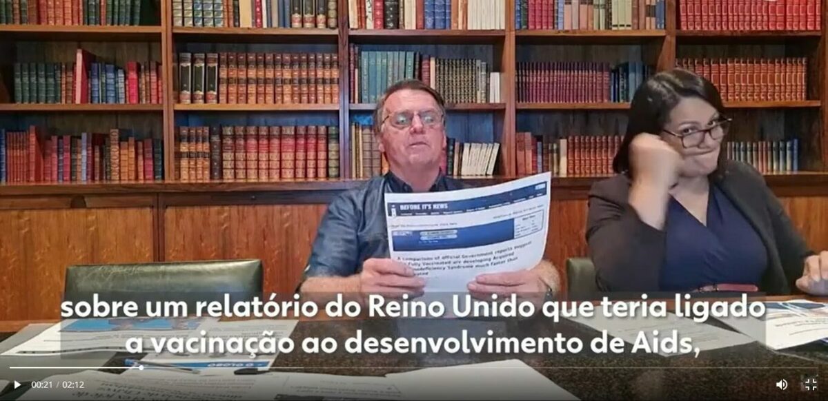 bolsonaro, investigado, vacina, covid, aids