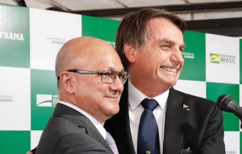 Alfredo Menezes e Bolsonaro em Manaus
