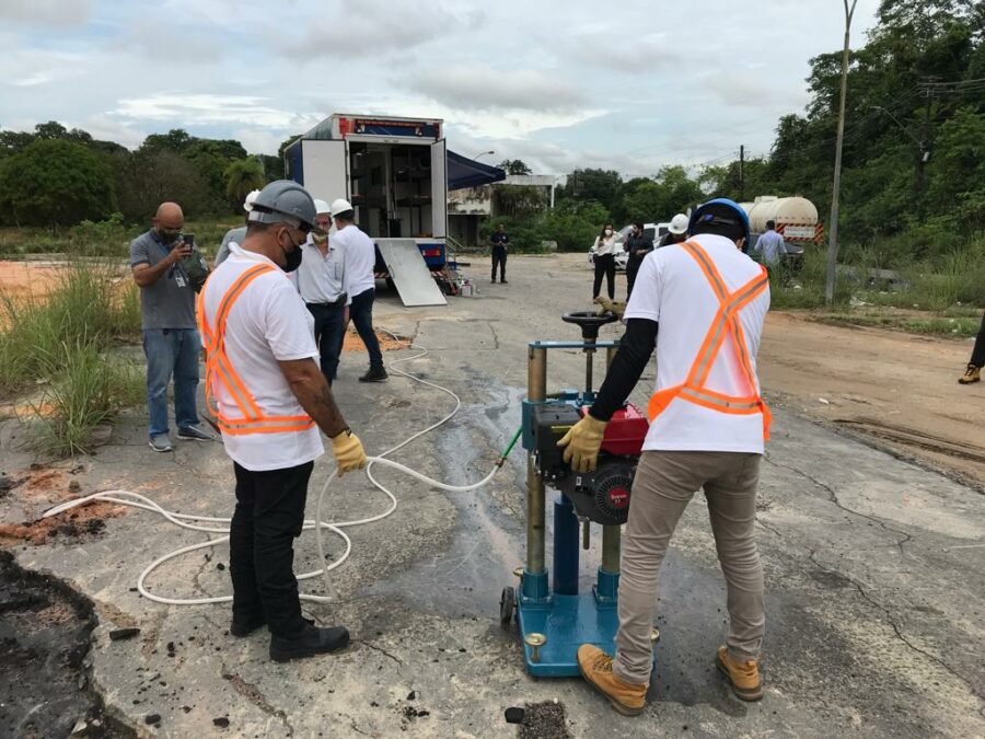 TCE utiliza laboratório móvel em inspeções de obras públicas no AM
