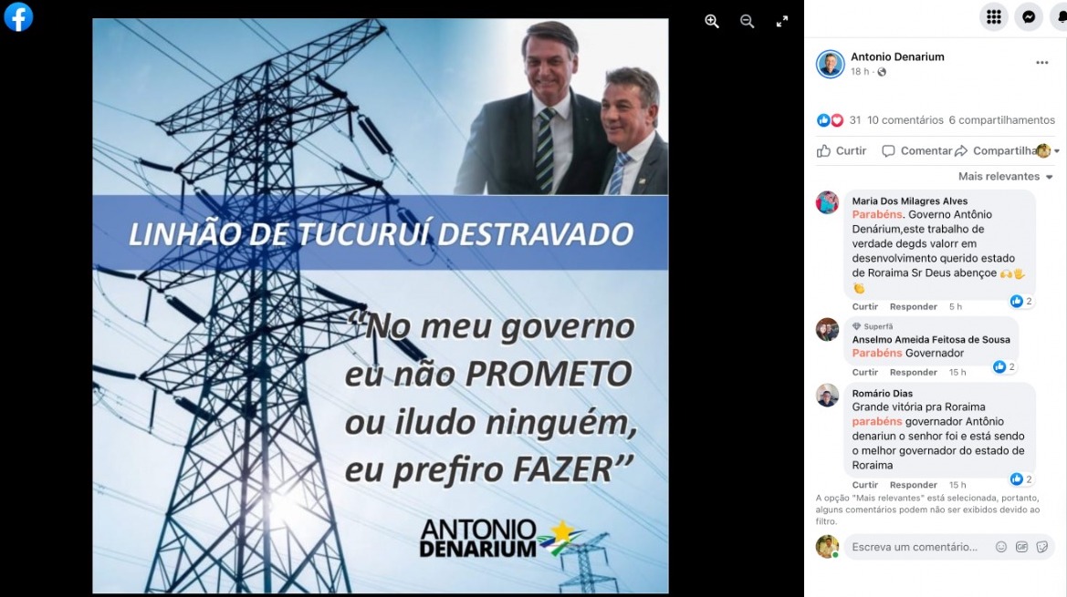 Denarium Linhão de Tucuruí
