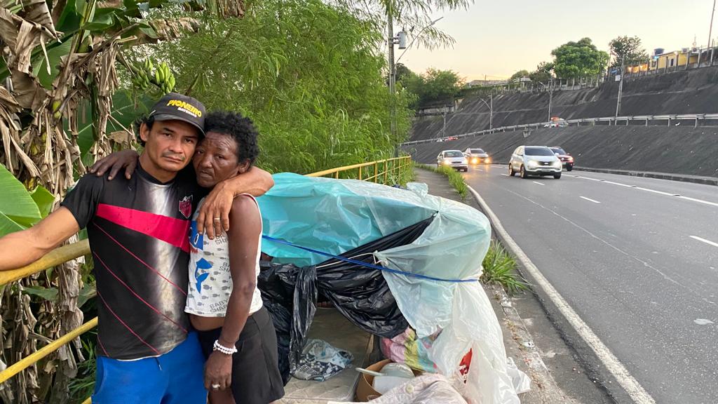 Leandro e Soledade, moradores de rua
