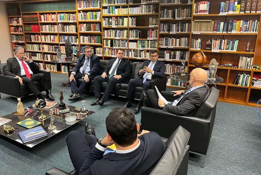 Wilson Lima reunião com Alexandre Moraes