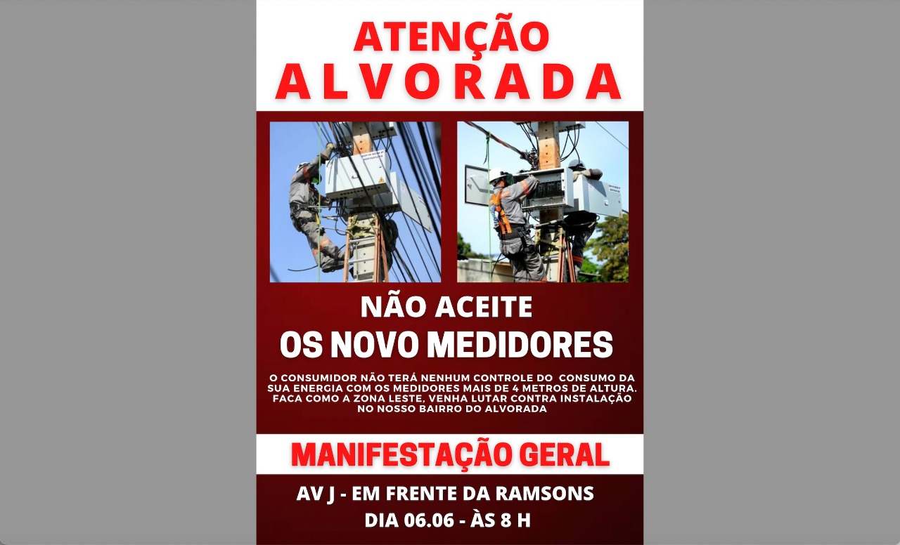 Protesto Alvorada Medidores