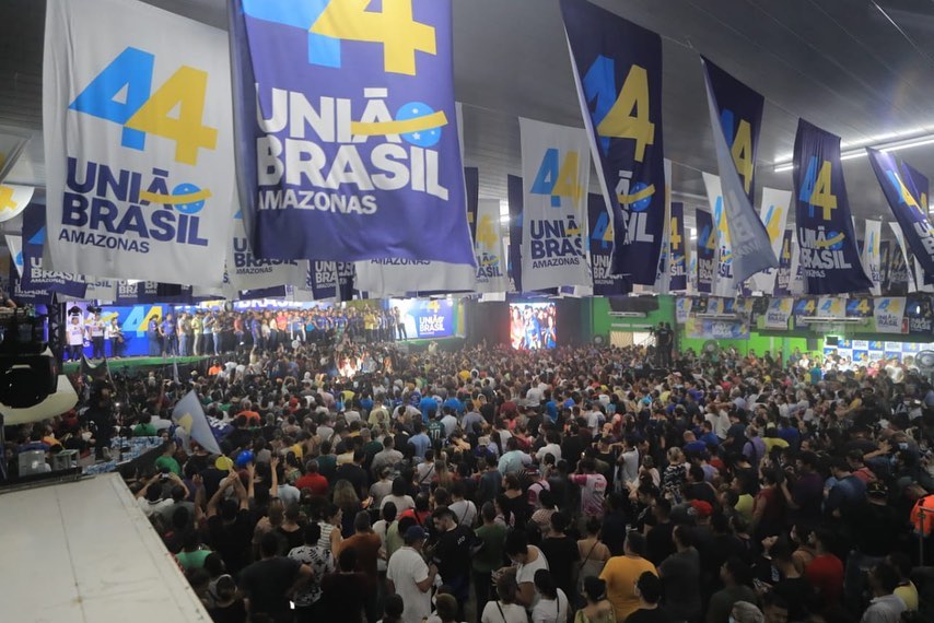 Ato de Filiação do União Brasil, na sede da escola de Samba Aparecida