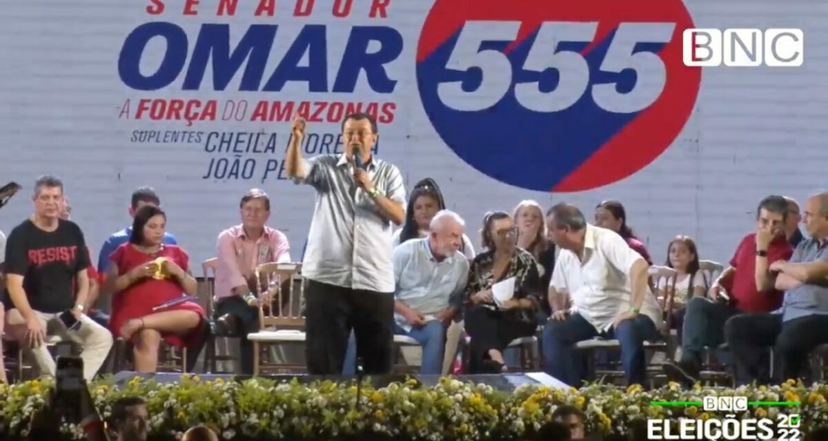 gafes, palanque, lula, manaus