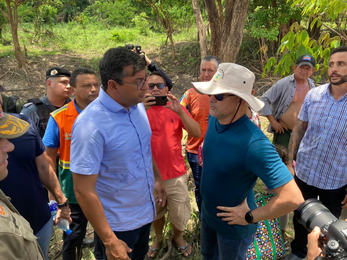 Governador e prefeito de Manaus visitam ponte da tragédia na BR-319