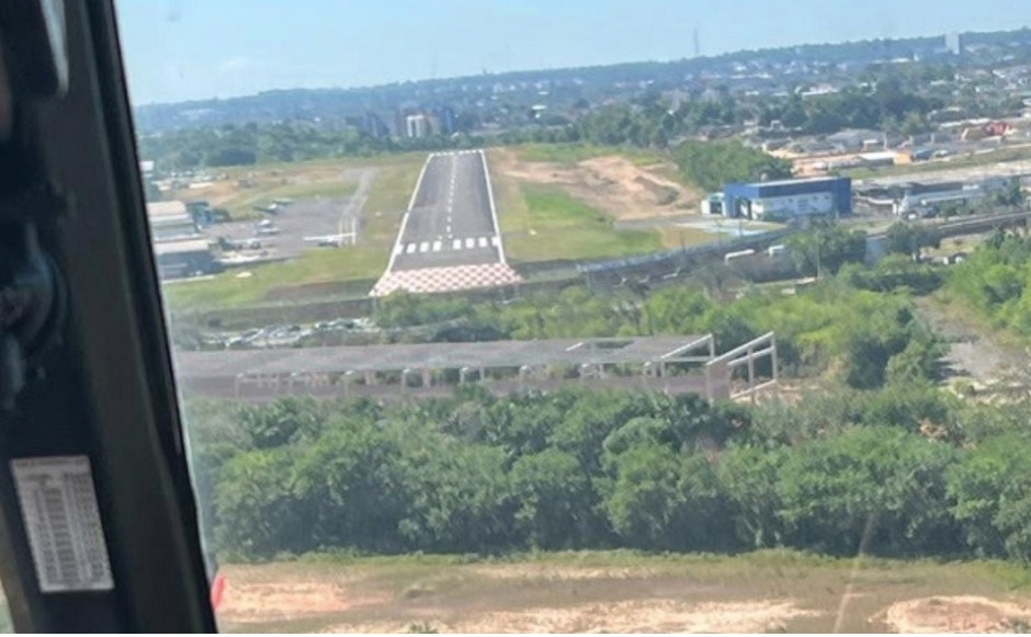 Obra prรณxima ao Aeroclube de Manaus risco a pouso e decolagem