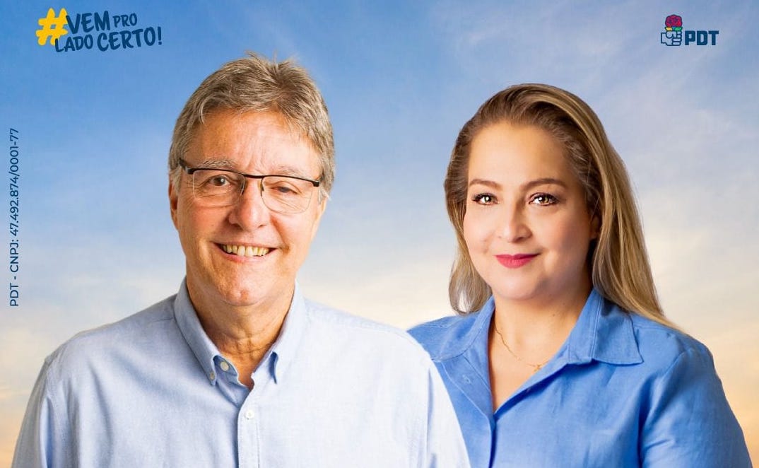 Luiz Castro e Carol Braz