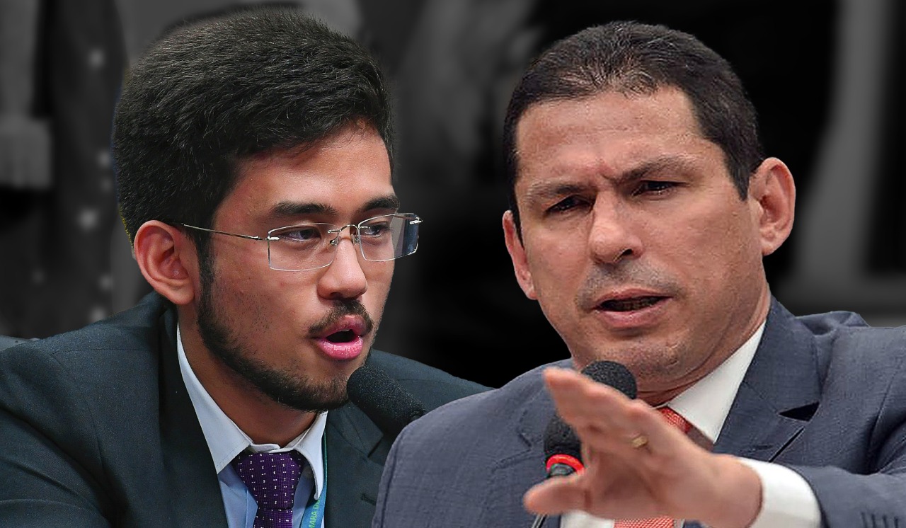 Marcelo Ramos e Kim Kitaguiri