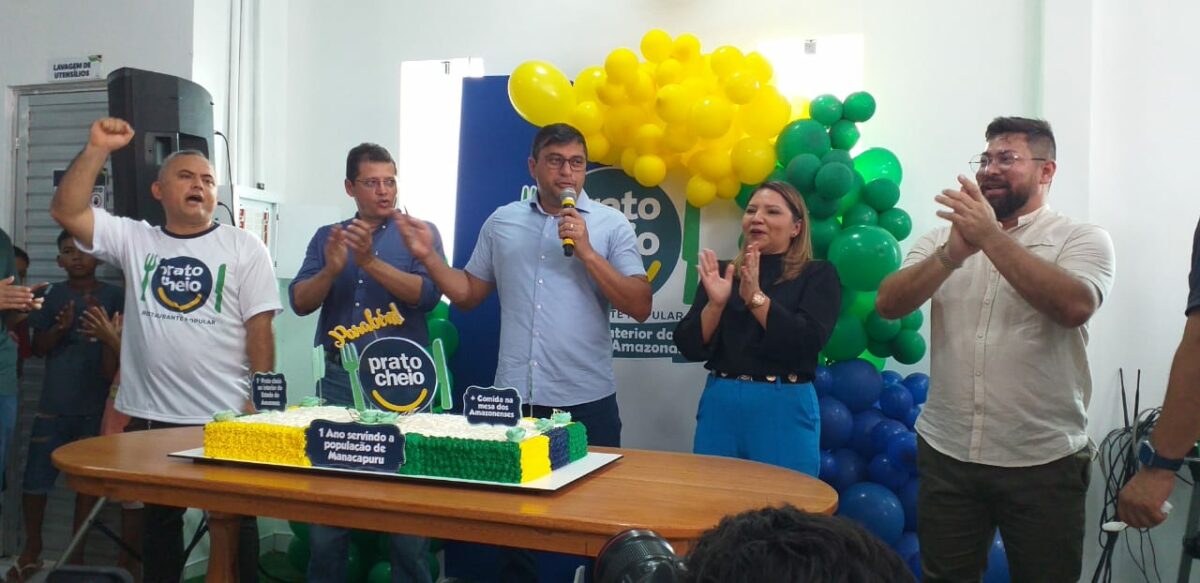 Wilson Lima celebra um ano do primeiro restaurante popular do interior do AM