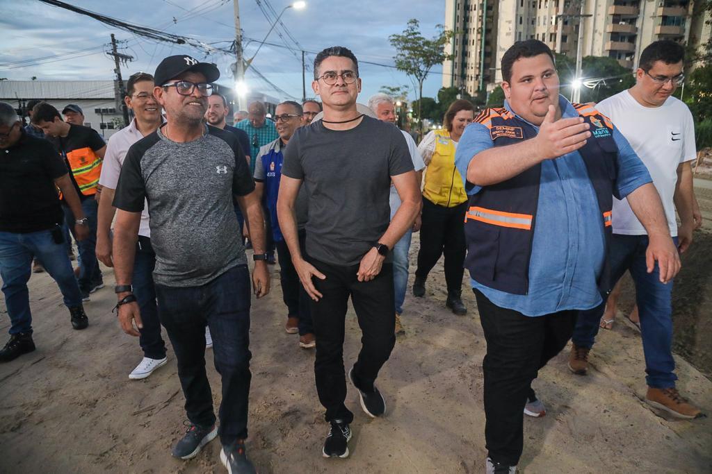 Prefeito David Almeida e secretário Renato Júnior