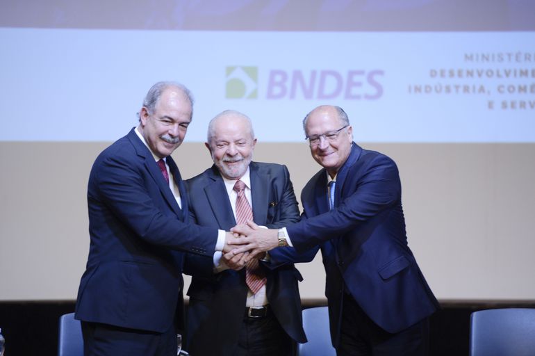 Aloízio Mercadante e Lula da Silva