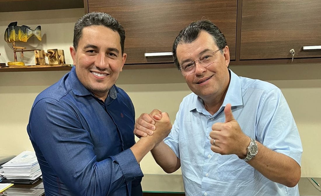 Prefeito de Borba, Simão Peixoto, e senador Eduardo Braga