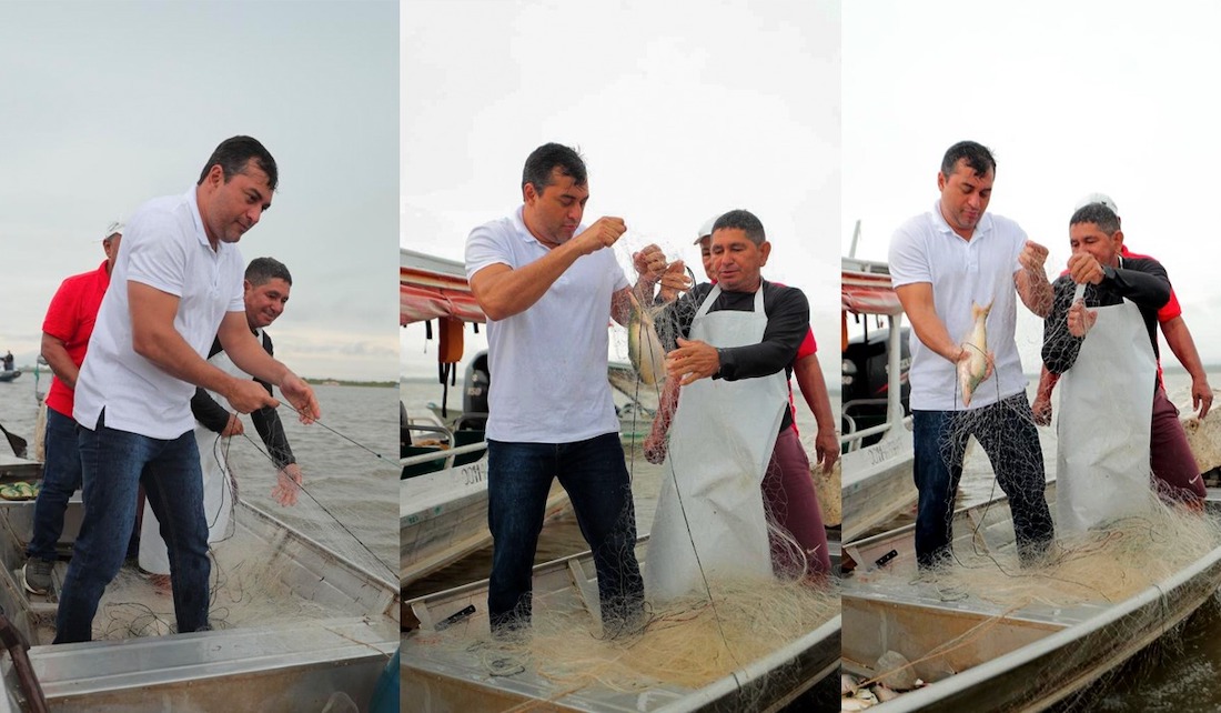 Wilson Lima pesca do mapará em Careiro da Várzea