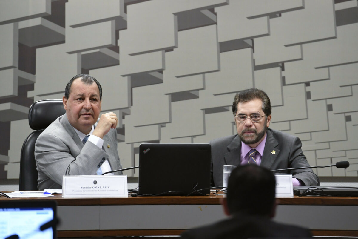 Omar Aziz e Plínio Valério
